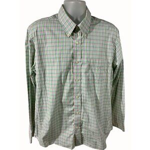 Charleston Threads Mens Multicolor Plaid Long Sleeve Cotton Button Up Shirt XL